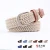 Import 2018 pin buckle canvas strap women and man elastic belt knitted decoration belt canvas belt from China