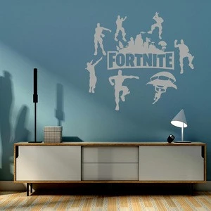 2018 The Hot Game Fortnite Series Products Wall Sticker Decoration Fortnite Sticker Factory Wholesale