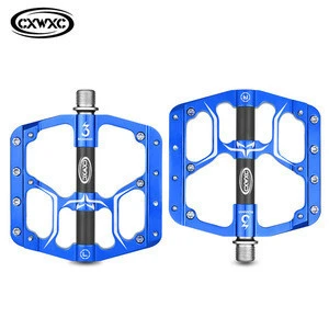 2019 MTB Bike Bicycle Pedals 3 Sealed DU Bearing Ultralight Aluminum Alloy Cycling Pedals Non-slip Bike pedal