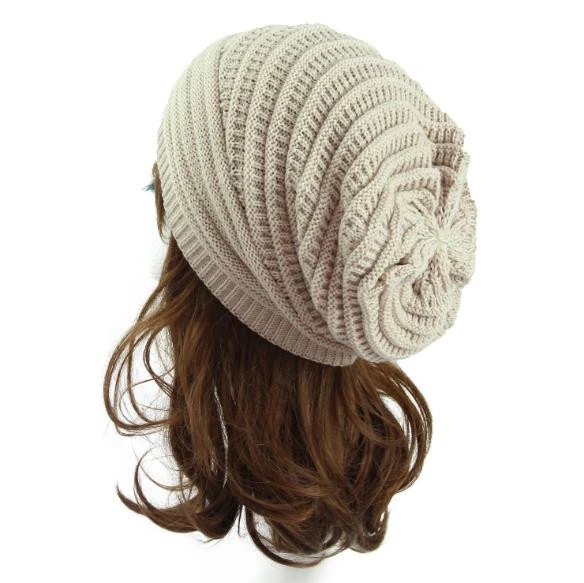 2020 Amazon Hot Sale Warm Wool Knitted Winter Hat For Women