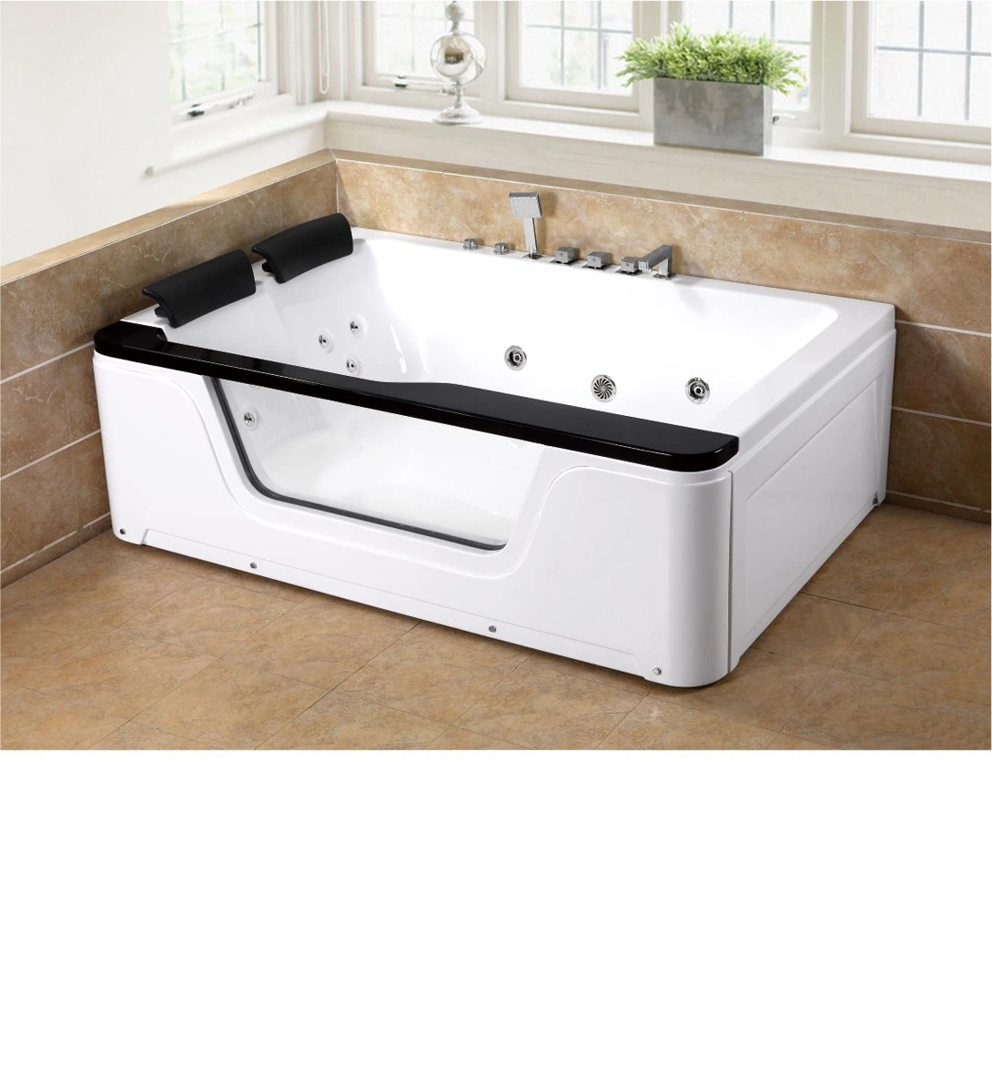 2020 China popular indoor washing machine spa massage double whirlpool bathtubs