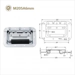 2020 Factory Price Heavy Duty Flight Case stainless steel Handle
