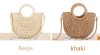 2020 Handmade Half-Round Rattan Woven Straw Bag Summer Women Messenger Crossbody Bags Girls Small Beach Handbag