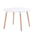 2020 high quality top MDF round dining table kitchen furniture modern plastic chairs and tables wood dining table