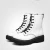 Import 2020 high quality womens modern white work boots, motorcycle boots, womens fashion combat boots from China