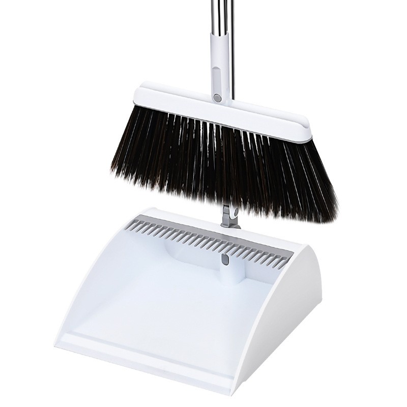 2020 Household Cleaning Supplies Plastic Long Handle Broom And Dustpan Set For Home Kitchen Room