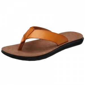 2020 new design summer men cork sole leather flip flop man slipper