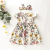 2020 New Kids Clothes Princess Dress Baby Flowers Girls Dress Party Dress