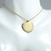 2021 best selling Trendy 14k Gold Plated Stainless Steel Jewelry Necklace,crystal necklace,Halskette Colar name plate necklace