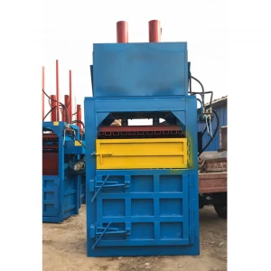 2021 cost-effective Vertical type used clothes and textile compress baler machine with with trade assurance