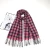 Import 2021 hot selling check acrylic cashmere like scarf winter women Shawls for ladies from China