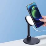 2021 New Arrival Portable Mini Stable Desk Dock Mount Holder Aluminum Cell Phone Stand for Magsafe Charger