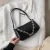 Import 2021 new fashion luxury pu vegan leather underarm bag women handbags ladies shoulder armpit bags with chain from China