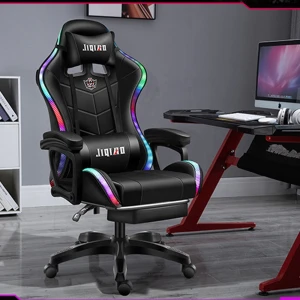 2021 RGB Gaming Chair Computer Massage Audio Function Blue tooth Control Music Playback Gaming Chairs//