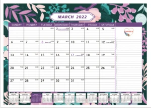 2022 Spiral  Wall Calendar With CMYK Printing Low MOQ