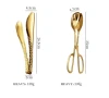 2024 Hot Selling Stainless Steel Gold Buffet Serving Tray Spoon Rest Upright Holder For Hot Pot