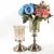 Import 25mm high home decor table crnterpiece crystal glass with electroplated flower vase from China