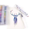 28pcs Watercolor Brush Pens, 15 Page Tutorial Pad,Real Brush Tip. Vivid. Blendable. 27 Colors 3 Blending Water Brush Pens.