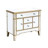 3 Drawer Wooden Antique Style Dresser Home Furniture Cabinet Living Room Mirror Furniture Cabinet
