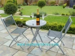 3-Piece PVC Coated Polyester Folding Bistro Set