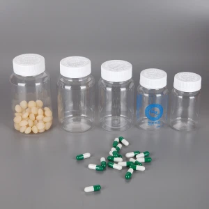 300cc empty vitamin supplement bottles plastic medicine pills bottles with sealer