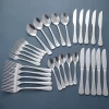 30pcs silver dinner set tableware besteck knife custom hotel stainless steel cutlery spoon fork set flatware sets