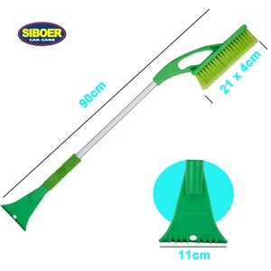 35inch long handle snow scraper broom