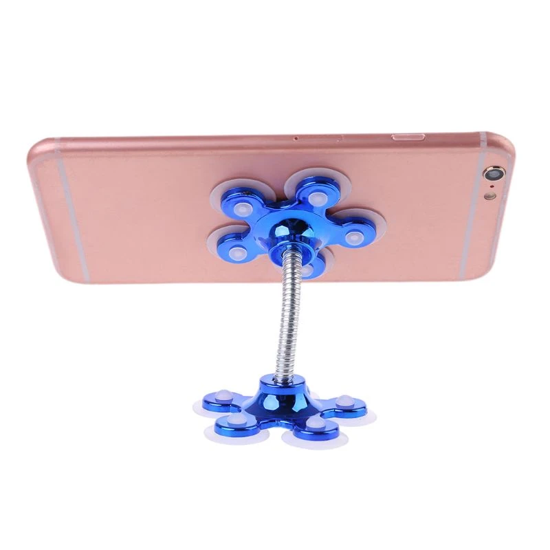 360 Degree Car Suction Cup Silicone  Rotatable Flower Sucker Cell Phone Stand Holder