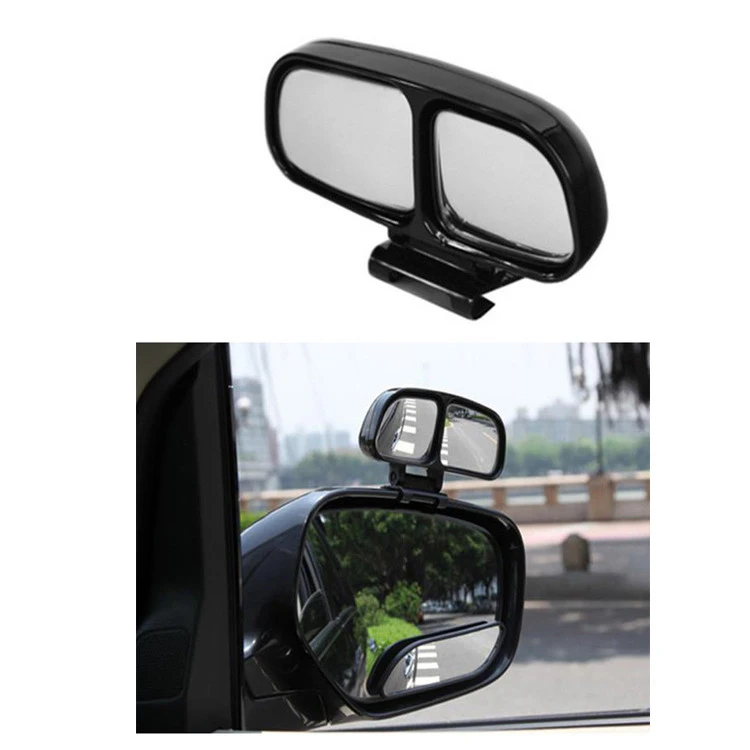 360adjustable car blind spot mirror easy to intall on door mirror to enlarge view