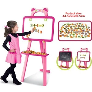 3IN1 educational toy drawing board stand learning easel for kids