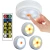 Import 3Pack Ultra Bright 10 LED Puck Light With Remote Control Under Cabinet Light Wireless Battery Operated Tap Push Light from China