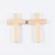 Import 4" Unfinished wood cross blank natural light wood color hand held cross from China