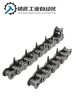 4:08B chain with teeth 10A12A single and double row sharp tooth conveyor chain plastic machine chain