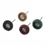 40pcs/lot Mini Brush Scouring Pad Abrasive Wheel Nylon Fiber Grinding Sanding Head Buffing Polishing Wheel 25 mm