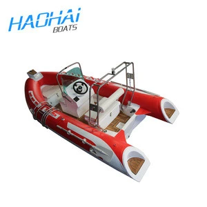 4.2 meters cabin cruiser fiberglass open boat with outboard motor