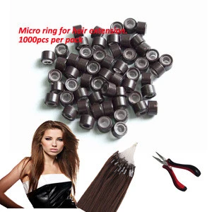 4.5mm micro rings for human synthetic hair extension hair accessory tool micro beads hair extension tool 1000pcs /pack