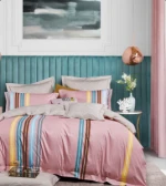4pcs   100% cotton  bedding sheet set  fitted bed sheet king size single size and queen size bedding set