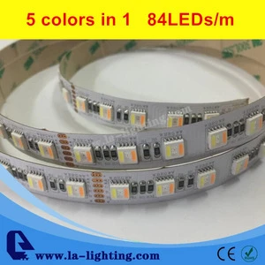 5 colors in 1 ! 84LEDs/m 2017 new led strip ! WW+RGB+CW led strip light flexible RGBCCT led strip light RGB+CCT led tape