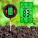 5 in 1 Horticulture Farm Soil Detector pH Moisture Sunlight Temperature Humidity Digital Soil Tester