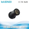 50/60Hz ac 100-240v diameter 20mm 3w cabinet showcase battery operated mini led spotlight
