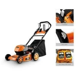58v best battery cordless rotary sickle brush hand push lawn mower wholesale