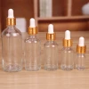 5ml 15ml 20ml 30ml 50ml 100ml amber glass dropper bottle essential oil bottle clear bottle
