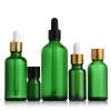 5ml,10ml,15ml,20ml,30ml,50ml,100ml green essential oil bottle dropper glass bottle