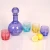Import 5pcs blue glass wine decanter sets from China