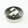 5pcs round stainless steel cookie cutter