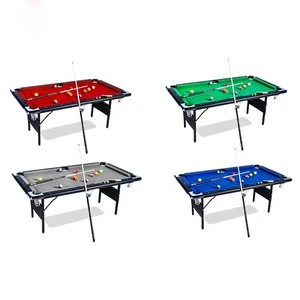 6Ft/7Ft Size Option Popular Billiards Table/Snooker Pool Table Game with foldable iron legs