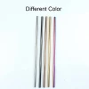 6mm 8mm 9mm 12mm Bar Accessories FDA 304 Stainless Steel Straw Set , Custom Logo Reusable Bent Boba Drinking Straw For Tumbler