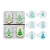 Import 6pcs/set Christmas Tree Cake Stencil Wedding Party Cake Cookie Mould Cupcake Decoration Template Cake Tool from China