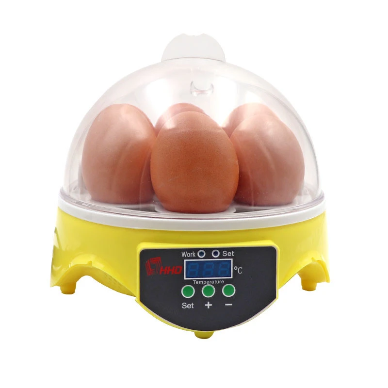 7 Hatching Eggs Incubators Chicken Duck Pigeon Quail Mini Automatic Egg Hatchery Machine Egg Incubator for sale