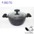 Import 7 pcs marble coating cookware set black forged aluminum stone-coated cookware from China